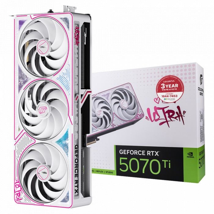 COLORFUL iGame 지포스 RTX 5070 Ti ULTRA OC SFF White D7 16GB 도우정