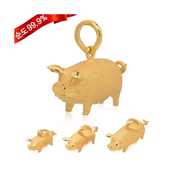 골드모아 [골드모아] 순금 펜던트 3.75g 24k [복덩이 금돼지] 8151