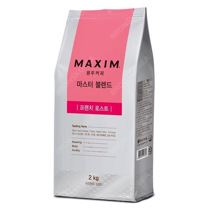 [패션플러스][맥스웰]맥심 원두커피 마스터 블렌드 프렌치 로스트 2kg 로스팅 (12833696)