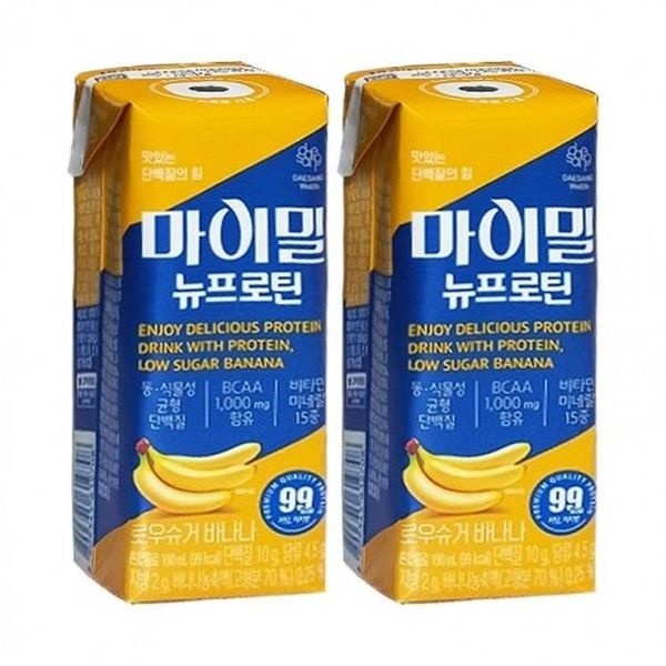 DE 마이밀 마시는 뉴프로틴 로우슈거 바나나 190ml 60팩