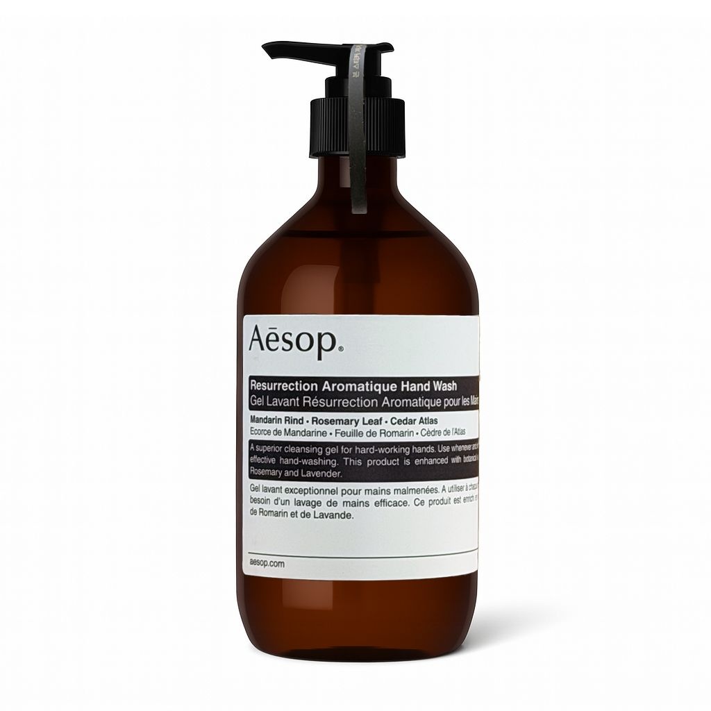 이솝 레저렉션 아로마틱 핸드워시 시트러스향 500ml 상품 상자,더스트백 포함 핸드 워시