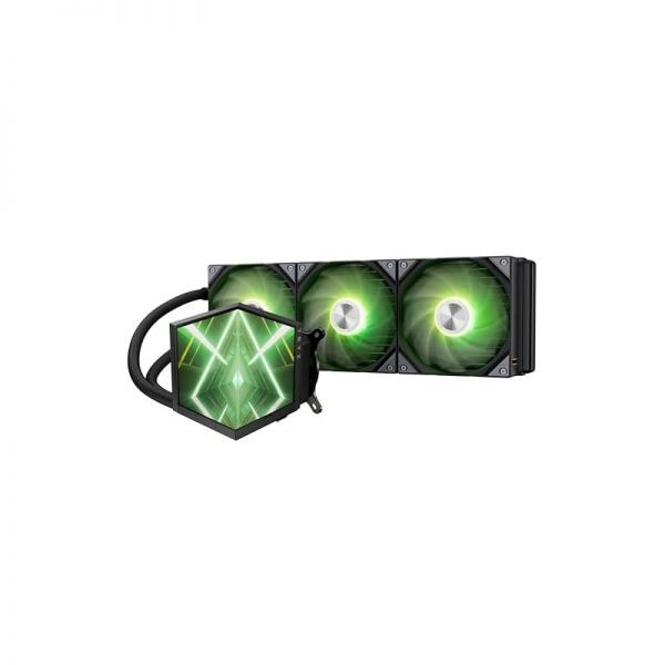 [해외] TRYX 트릭스 STAGE ARGB 360 AIO 수랭식 프로세서 쿨러 블랙 듀얼 4.0인치 IPS 디스플레이 360mm 라디에이터 3개의 120mm 팬으