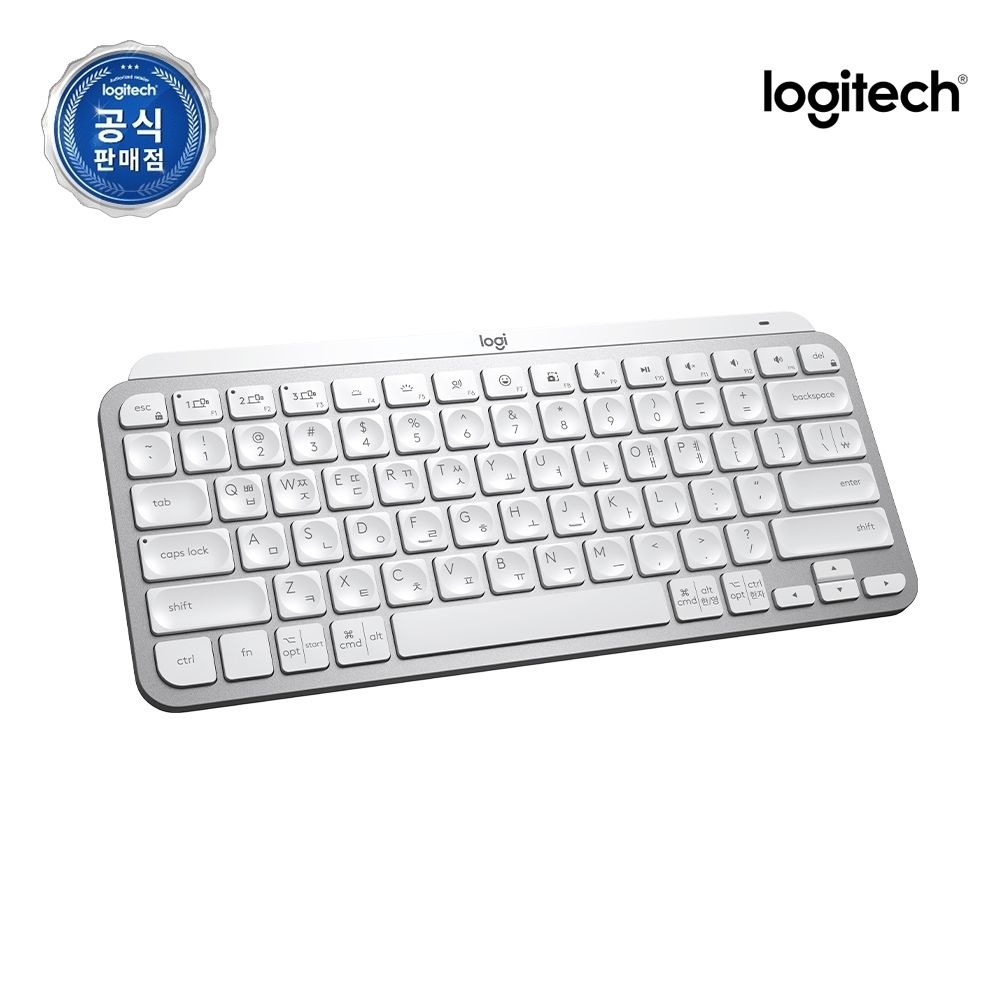 로지텍 [수신기 미포함] 로지텍코리아 MX Keys Mini 블루투스 무선 키보드 페일그레이, 팬터그래프(Pantograph)