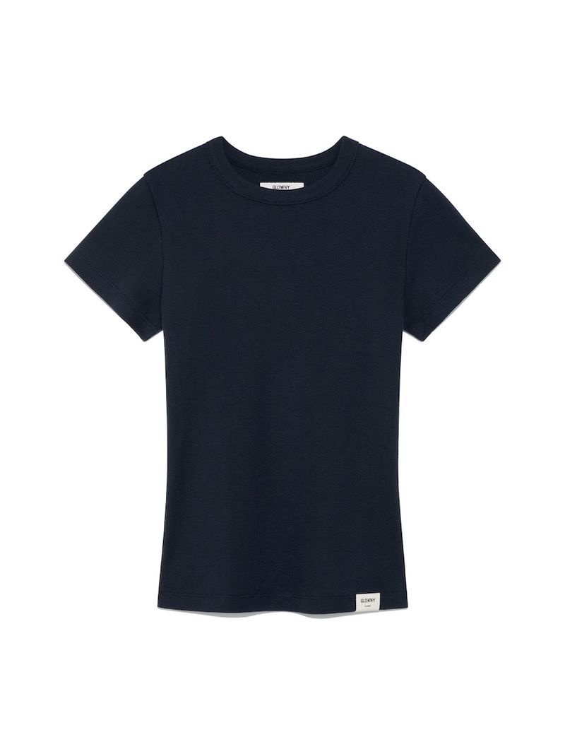 GLOWNY <매장정품> GLOWNY 글로니 G CLASSIC FITTED TEE (NAVY) GC26COTS0020NV 1919433