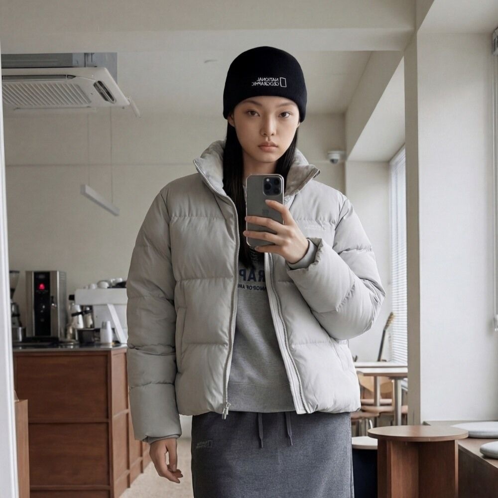 내셔널지오그래픽 역시즌 내셔널지오그래픽N254UDW941 레이만 하이넥 덕다운 점퍼 L GREY 423644791