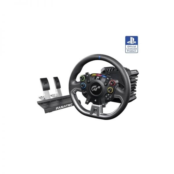 [해외] Fanatec 파나텍 라이선스 Gran Turismo DD Pro 플레이스테이션 Sim Racing 스티어링 휠 베이스 페달 Polyphony 디지털 5Nm FluxBarr