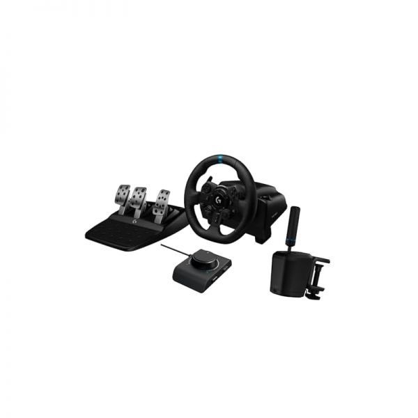 Logitech G [해외] 로지텍 G923 레이싱 휠 페달 RS 시프터 핸드브레이크 어댑터 번들 PS5 PS4 PC 316713