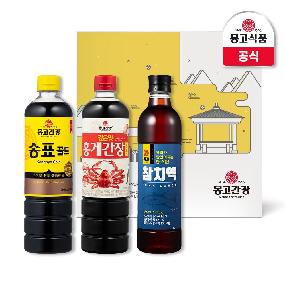 [오늘출발] 몽고식품 몽고간장 특선 5호 선물세트