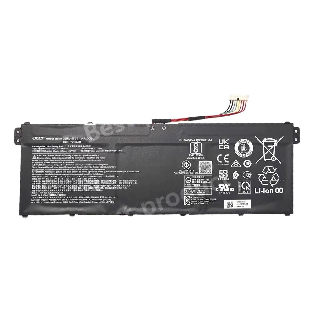 [해외] ACER (에이서) 노트북 배터리 정품 AP20CBL N20C5 S50-53-743W N19Q8 SF314-43-R2R4