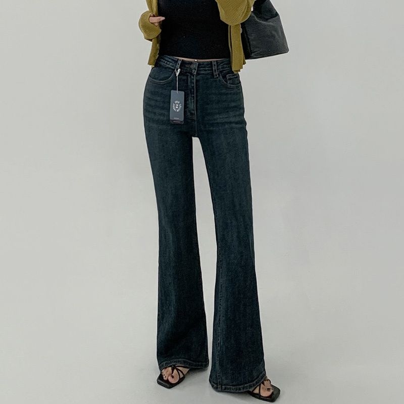 [140.150ver] AWABMADE:_미드로우즈부츠컷팬츠 -키작녀/기장선택/1color/3size