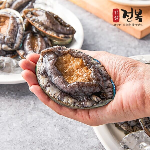 [기삼전복] 특허받은 기삼활전복 대 1kg 11-12미 (마리당 83g 이상)