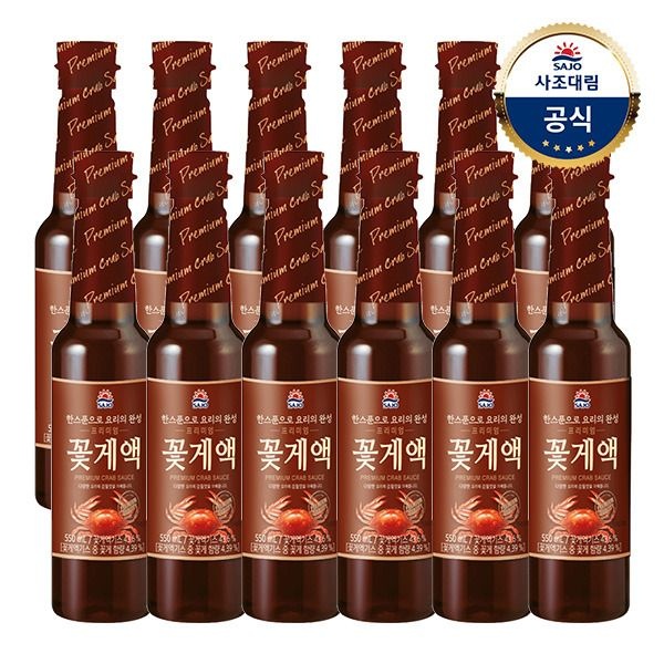 사조 (현대Hmall) [사조대림] 사조 프리미엄 꽃게액 550ml x12개