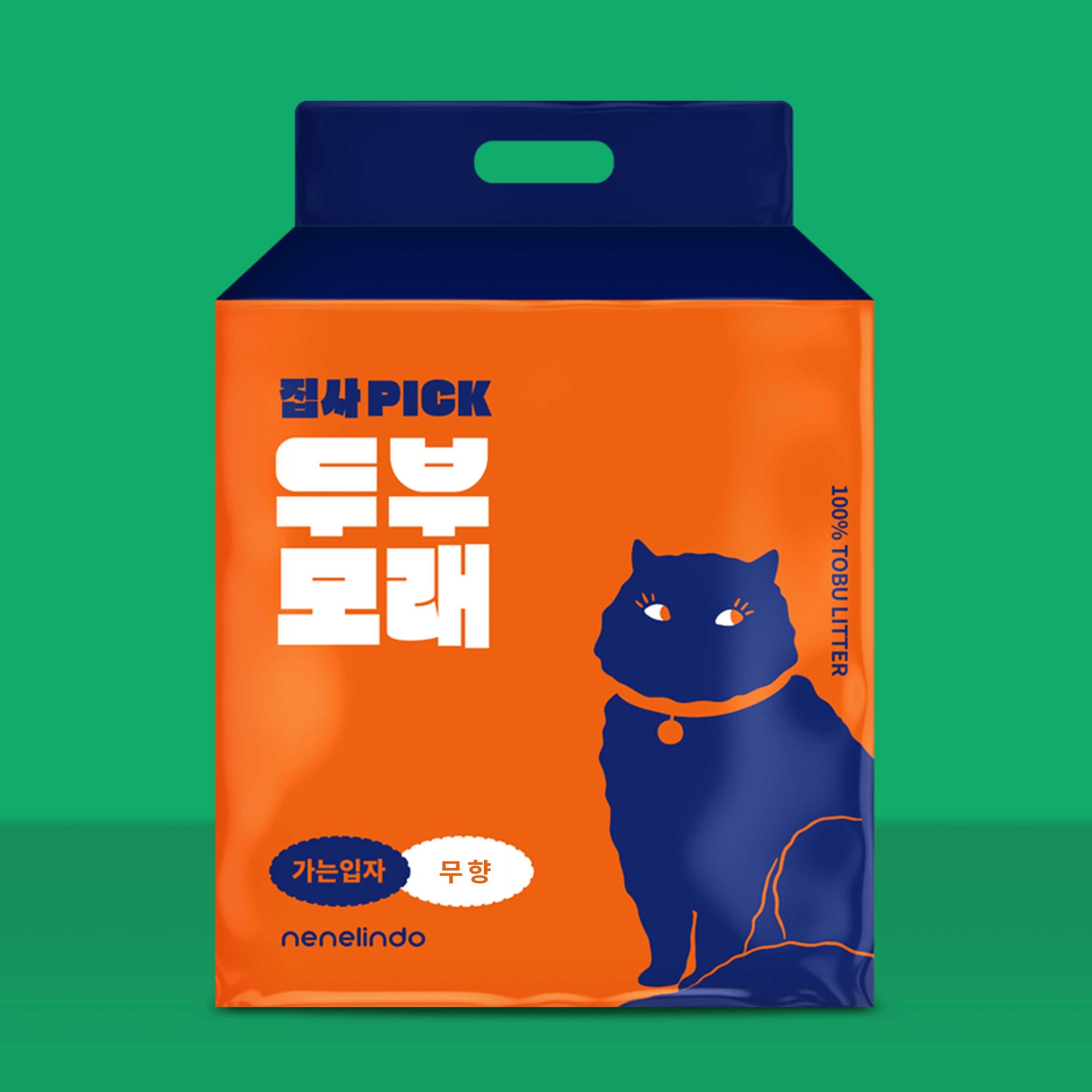 네네린도 네네린도 집사픽 고양이 두부모래 2.5kg x 6팩 총 15kg 대용량 가는입자 오리지널