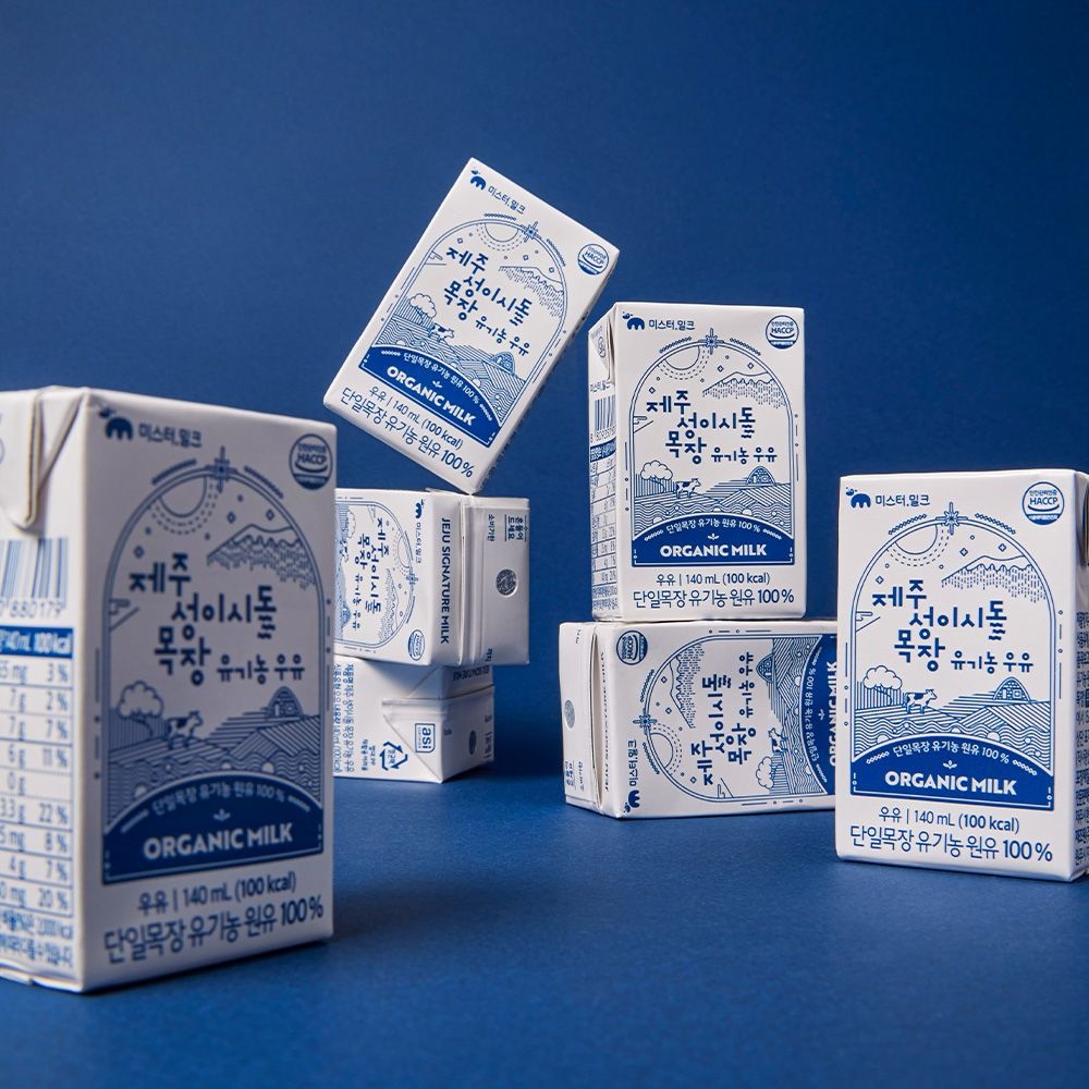 [롯데백화점위크]제주 성이시돌 목장 유기농 우유 멸균우유(140ml x 24입)