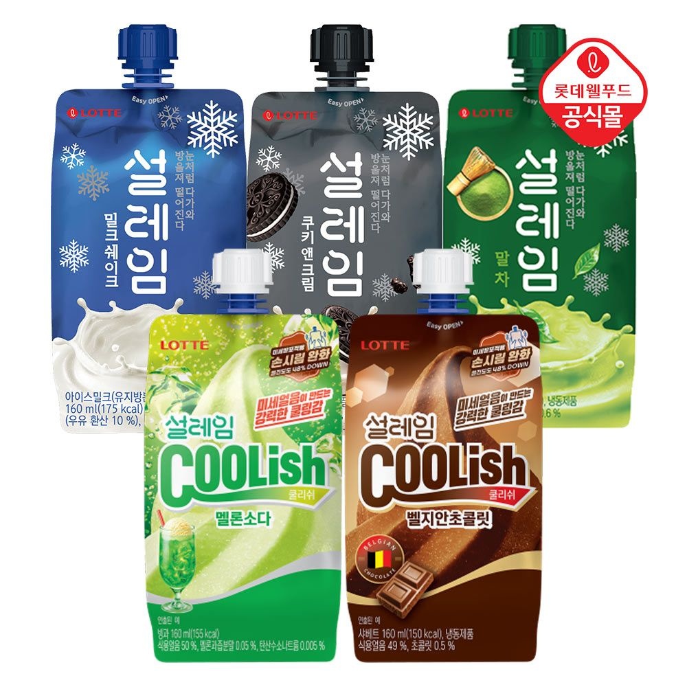 [롯데온] 설레임 160ml 5종 10+10+10 골라담기 (29,690...