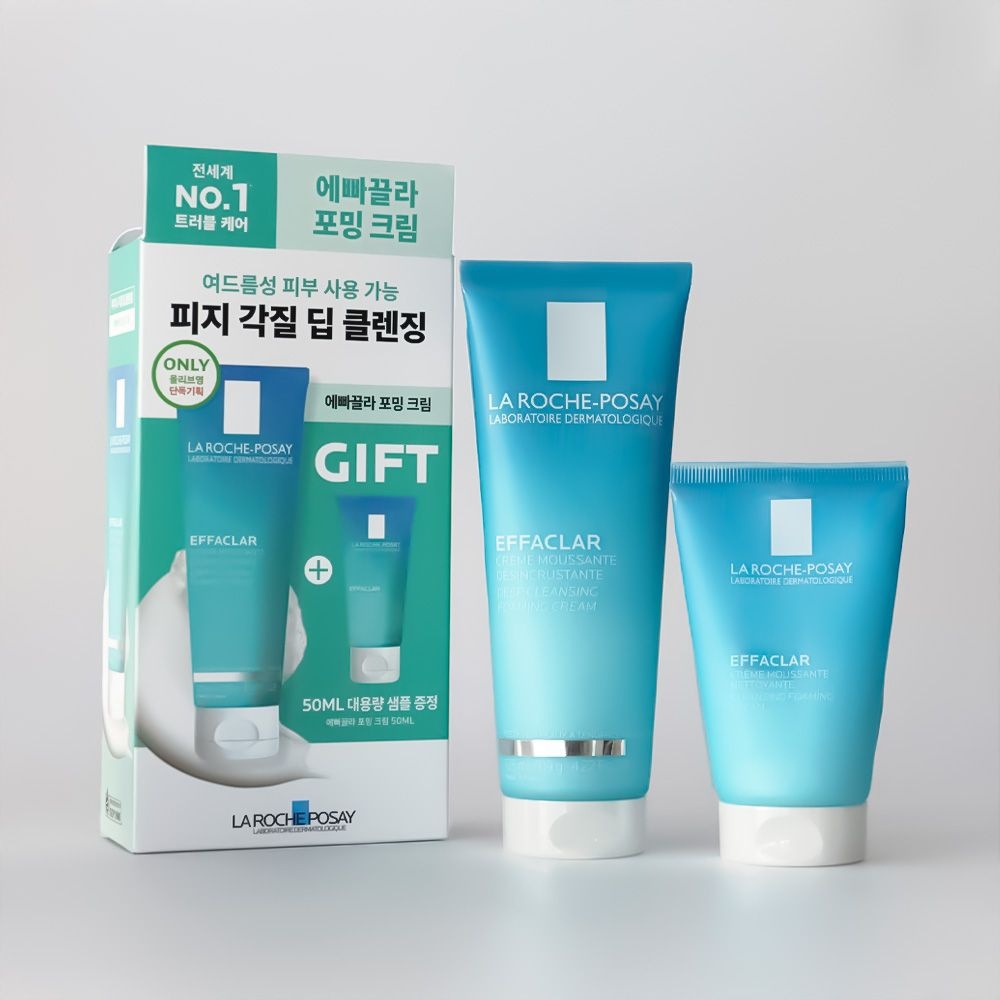 [오늘출발] 라로슈포제 에빠끌라 딥 클렌징 포밍크림 125ml 기획 (+50ml 대용량샘플증정)