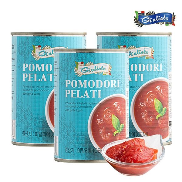(현대Hmall) [보라티알] 줄리에토 토마토홀 400g x 3개