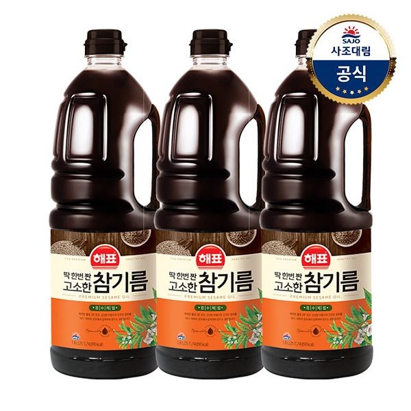 사조 (현대Hmall) [사조대림] 고소한참기름1.8L x3개