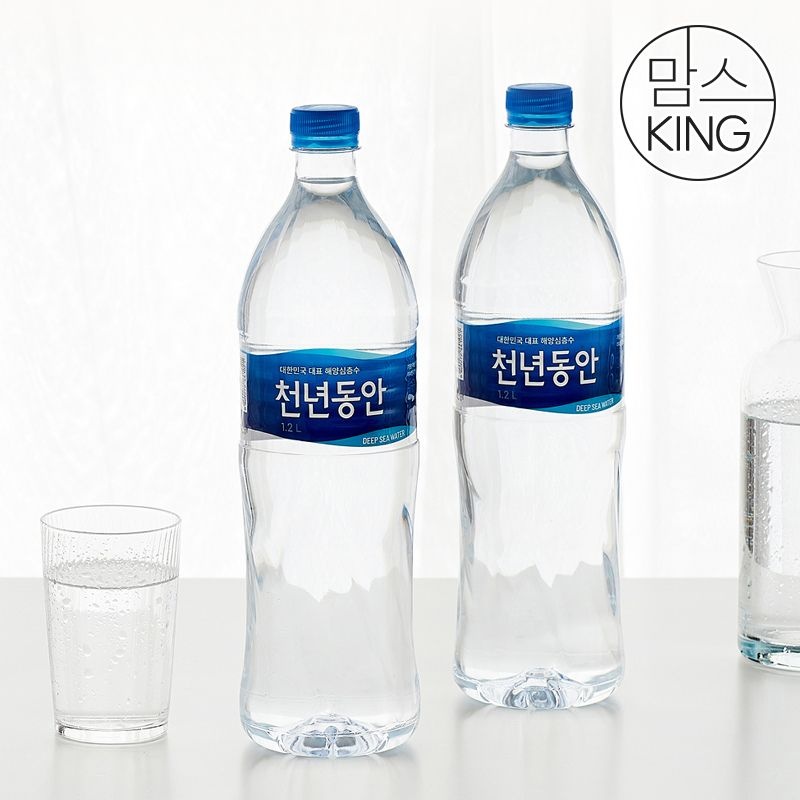 (현대Hmall) [맘스킹] 해양심층수 천년동안 경도 80 1.2L 18병