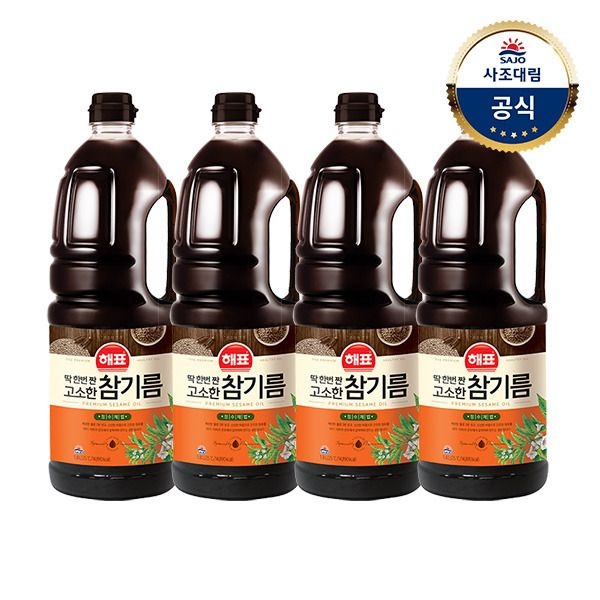 사조 (현대Hmall) [사조대림] 고소한참기름1.8L x4개