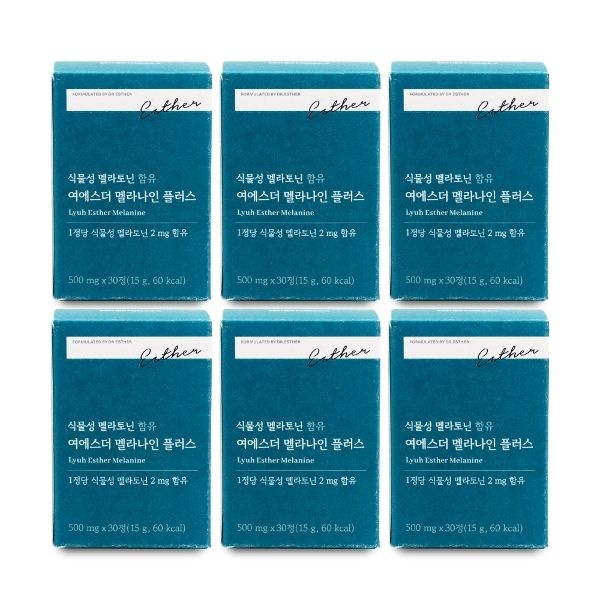 에스더포뮬러 여에스더 멜라나인 플러스 500mg x 30정 X 6박스...