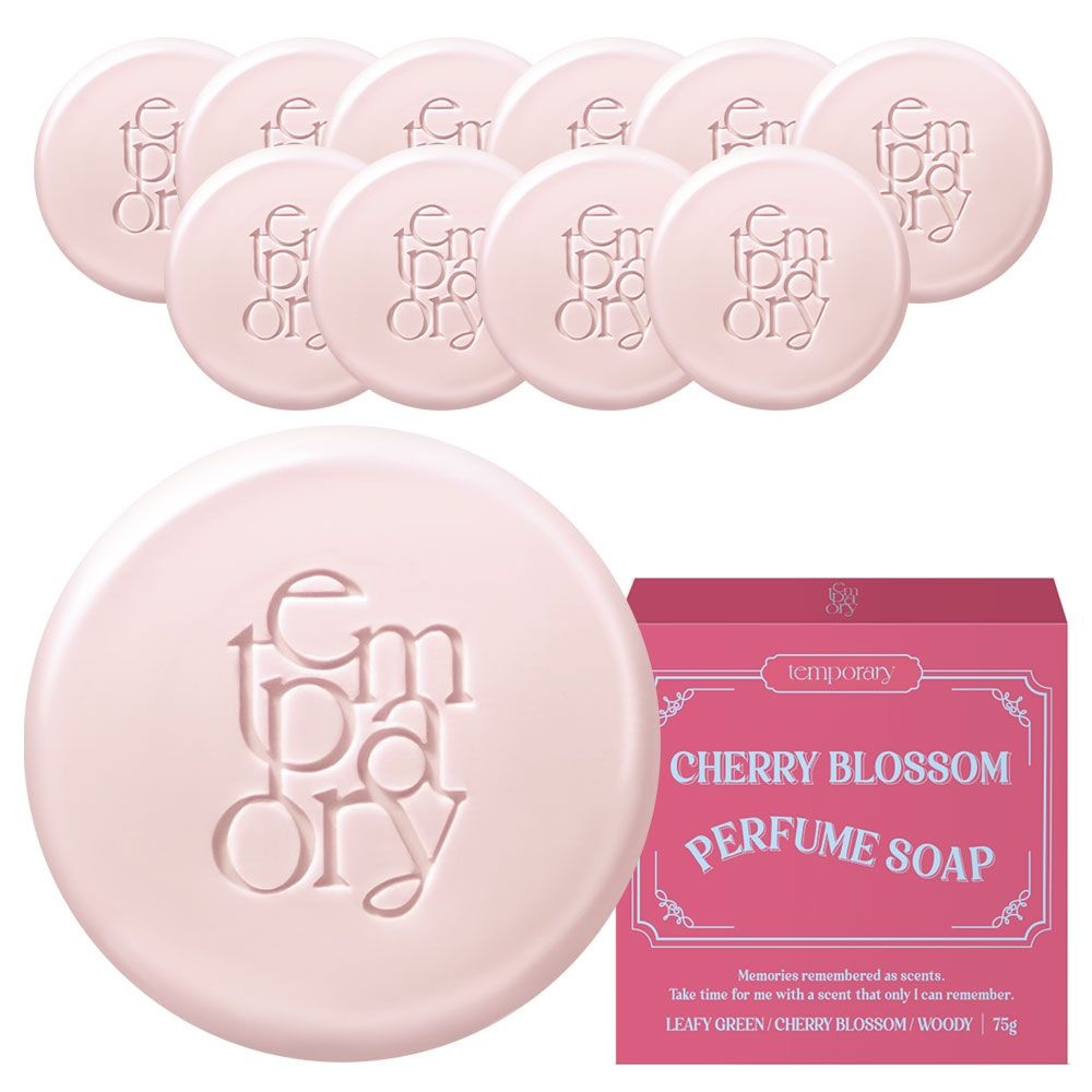 템포러리 퍼퓸 목욕비누 체리블라썸향, 75g, 10개 (퍼퓸비누체리블라썸 10개)