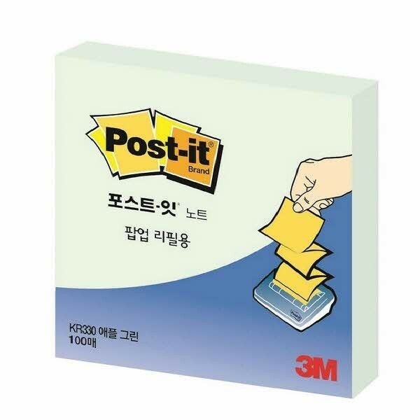 오피스넥스 (현대Hmall) N 3M 포스트잇팝업 KR-330애플민트(76x76mm)