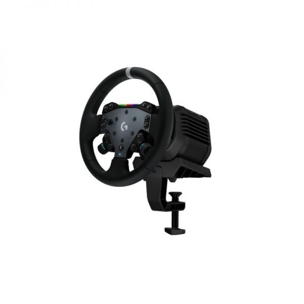 Logitech G [해외] Logitech 로지텍 G RS50 시스템 3피스 Sim Racing 스티어링 휠 설정 8Nm 직접 구동 베이스 13개 버튼 RS 허브 11인치 라운드 P
