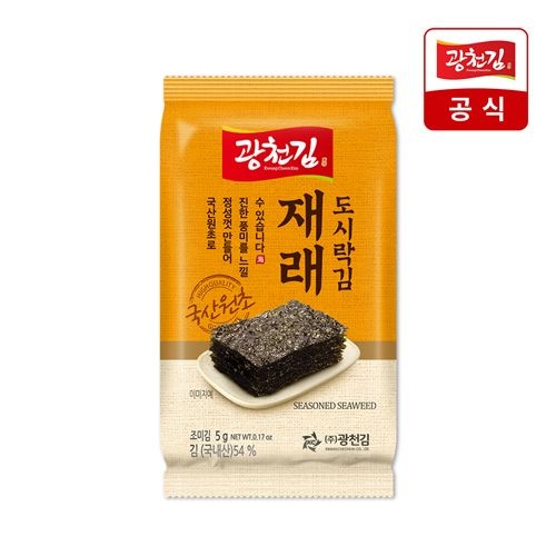 [온누리상품] [광천김] 소문난 재래 도시락김 5g x 128봉(1BOX)
