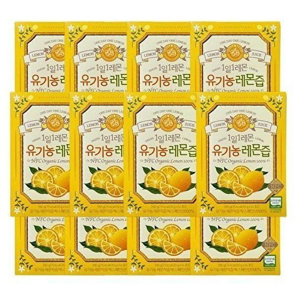 [셀러허브 식품]홀베리 레몬즙 20g 1일1 레몬 유기농 레몬 착즙 원액 레몬수 14포, 12개 (51138382)