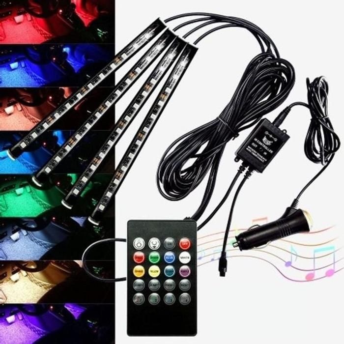 [룽스_6820]플렉시블 12V용 RGB 소리반응댄싱 LED바