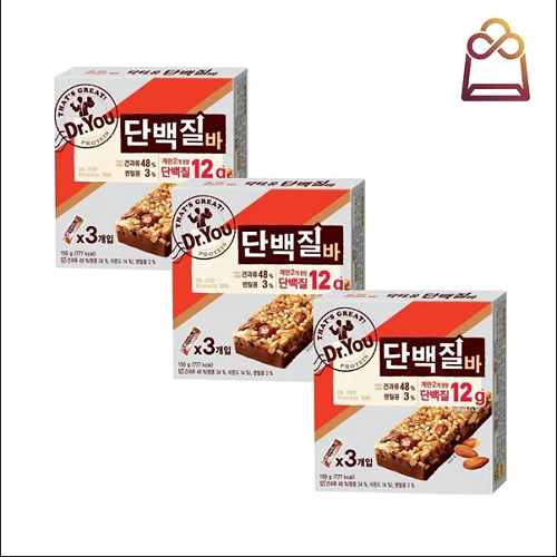 [온누리7%혜택]오리온 닥터유 단백질바 50g 3개입 3개