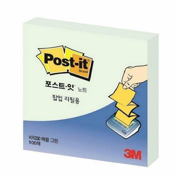 아트박스 (현대Hmall) 아트박스/오피스큐 3M 포스트잇팝업 KR 330애플민트 76x76mm