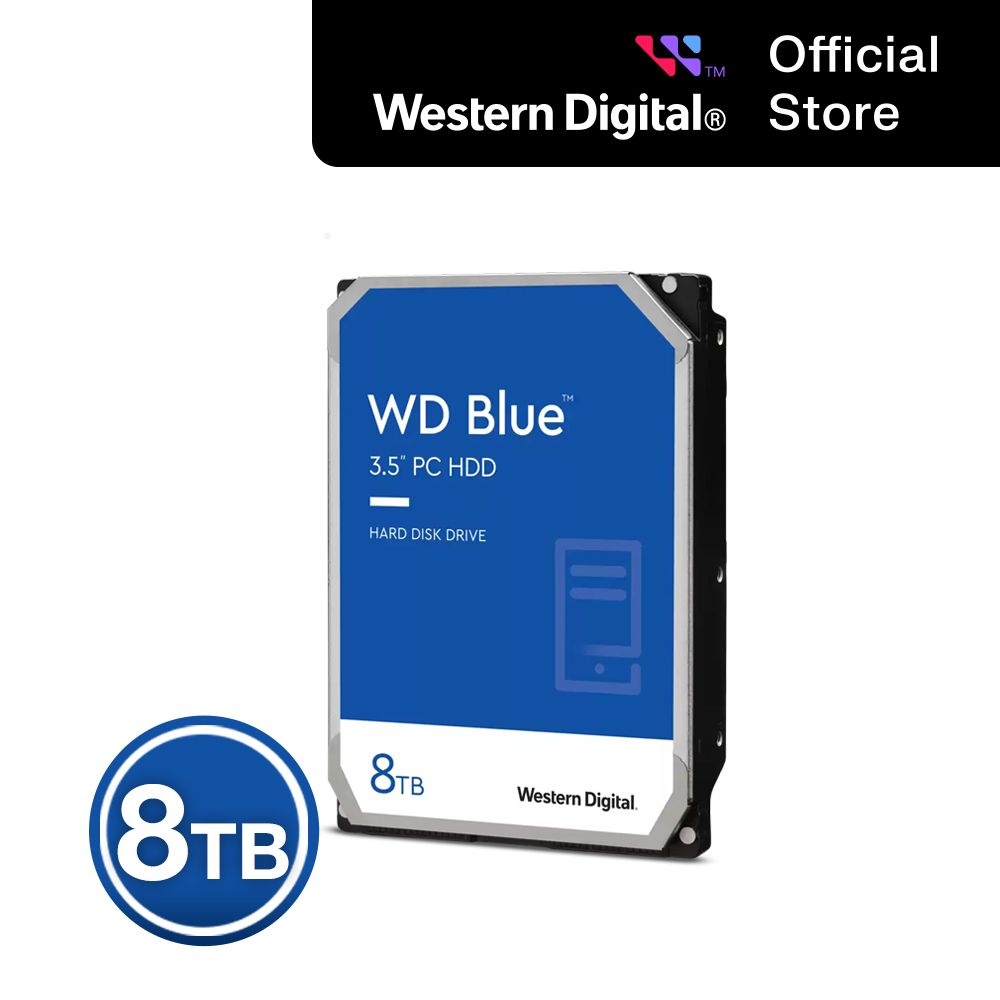 웨스턴디지털 [WD공식스토어/CMR방식] WD BLUE 8TB HDD WD80EAAZ 하드디스크 [우체국택배]