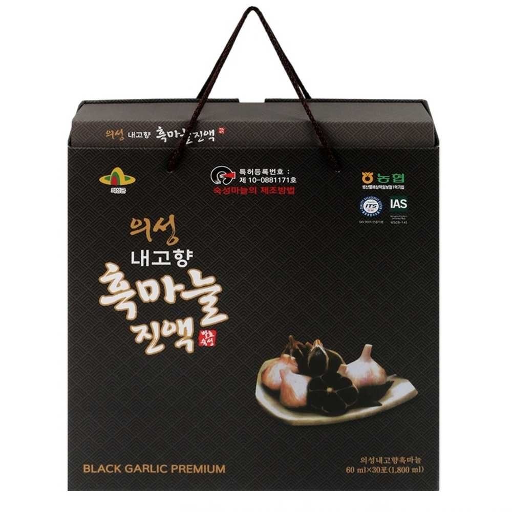 꼭필스 30포 60ML 의성 흑마늘진액 흑마늘진액선물 흑마늘액기스 의성마늘즙