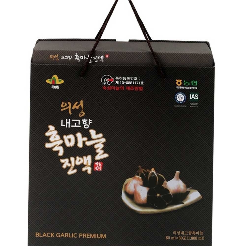바래스 30포 60ML 의성 흑마늘진액 흑마늘엑기스 발효흑마늘 국산흑마늘즙