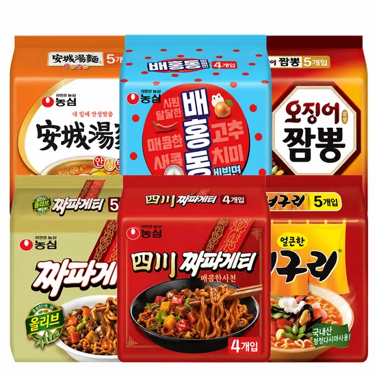 농심 사천짜파게티8봉+너구리10봉+신라면10봉 외 봉지라면 모음전