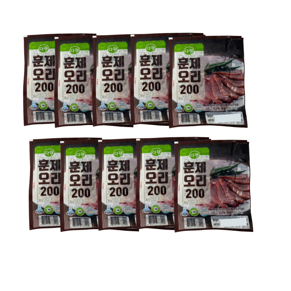 다향오리 훈제슬라이스 200g x 10팩