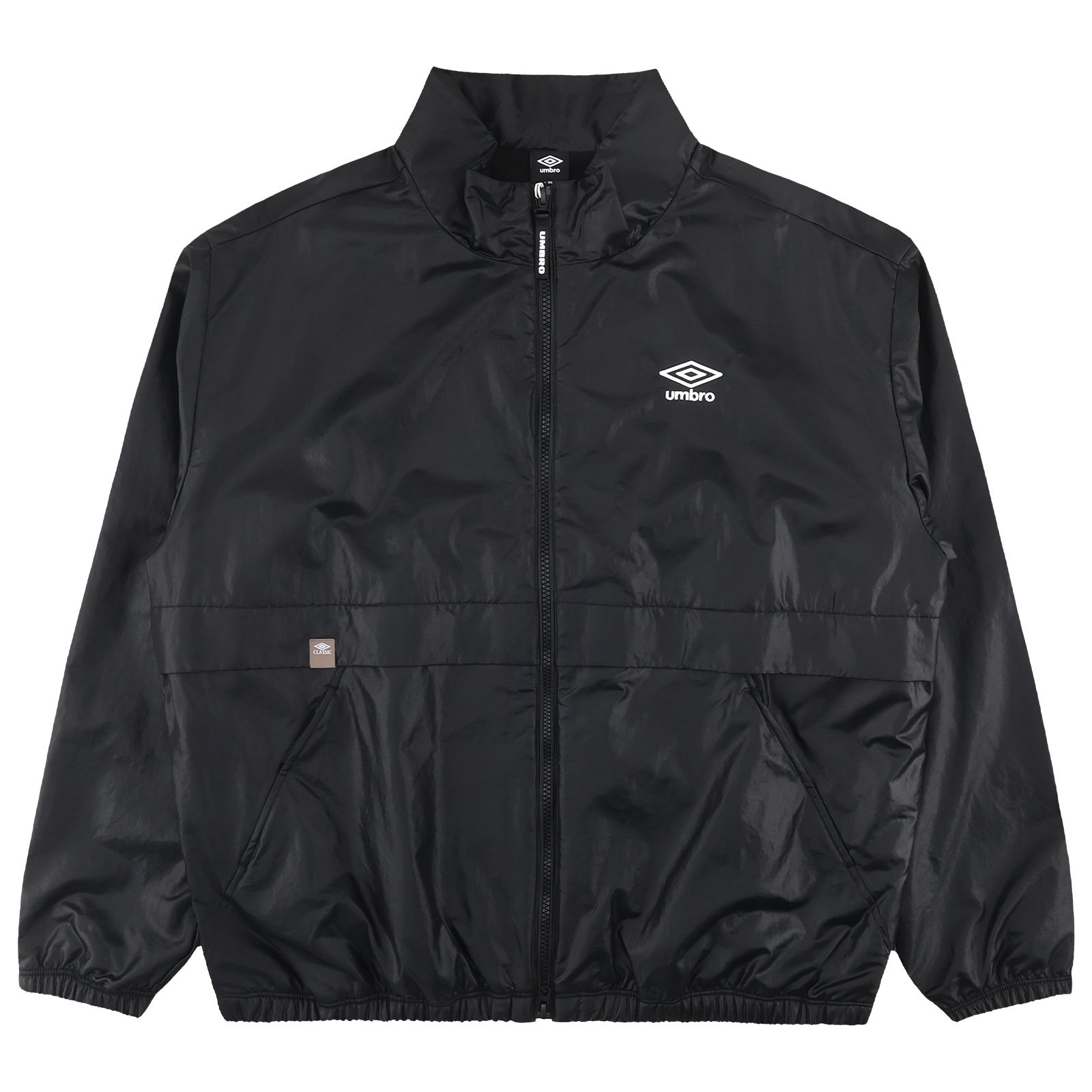 엄브로 클래식 스탠넥 웜업 바람막이 자켓 UR321CJK93BLK1