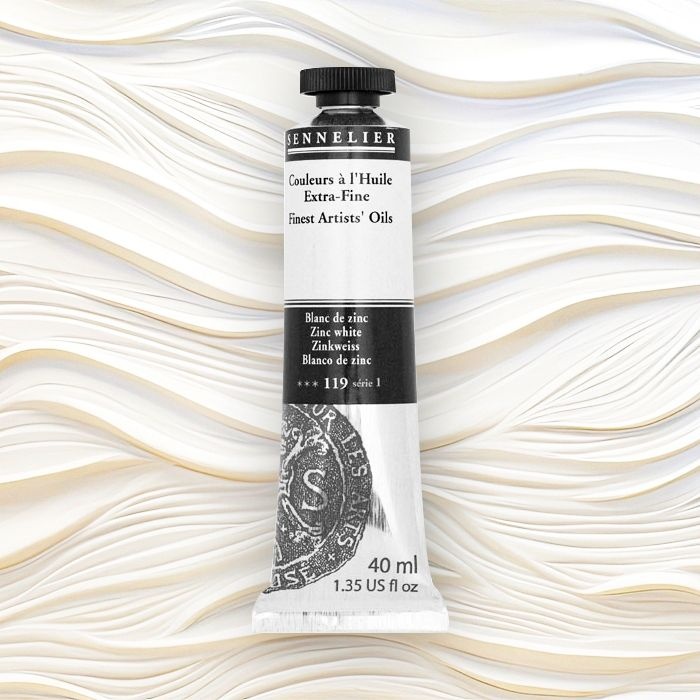 시넬리에 전문가용 유화물감 200ml 징크화이트 최고급 오일컬러 대용량