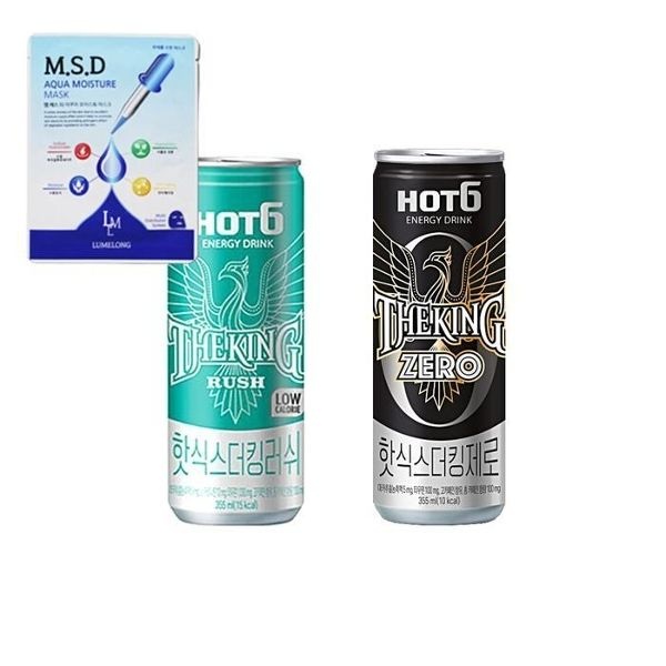 [롯데칠성음료] [M]핫식스 더킹 러쉬 + 더킹 제로 355ml 2종...