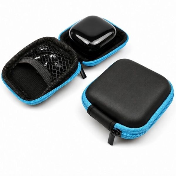 [하프클럽]스카이 미니 이어폰 파우치 지퍼 USB 케이블 정리 파우치