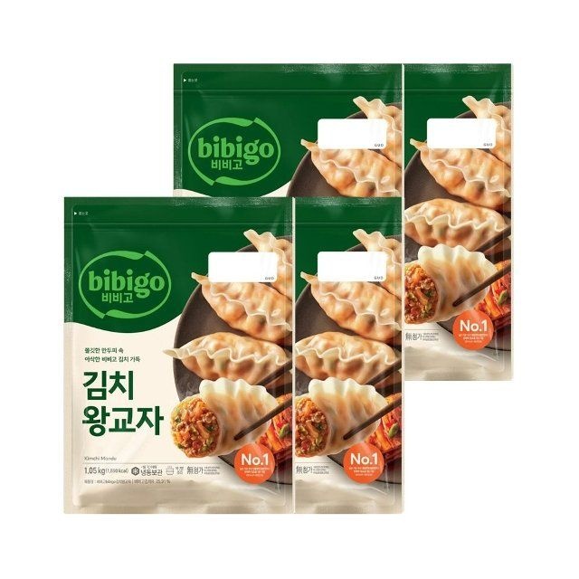 CJ제일제당 비비고 김치 왕교자 1.05kg x4개