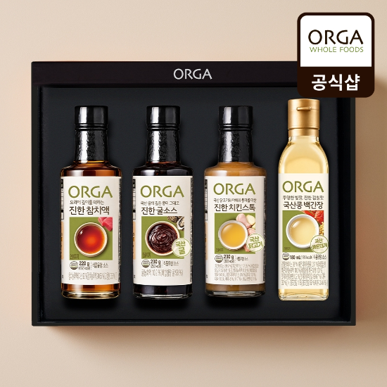 [올가] 다이닝 액상조미료 4종 혼합세트