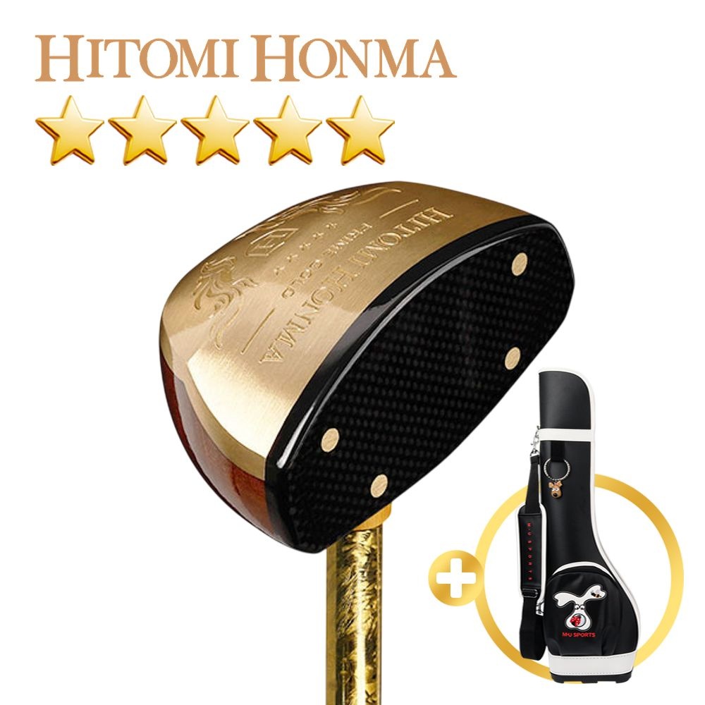 <b>히토미</b>혼마 (엠유하프백 증정)<b>히토미</b>혼마 25년형 PRIME GOLD 5스타 흑단목 헤드 파크골프채