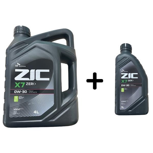 [오늘출발] ZIC X7 ZERO 0W30 4L 1개 + 1L 1개 가솔린