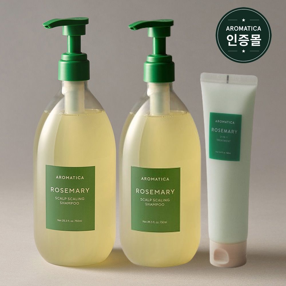 아로마티카 (현대Hmall) 아로마티카 로즈마리 스칼프 샴푸 750ml 2개+로즈마리 트리트먼트 160ml