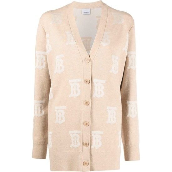 22FW SALENA TB 로고 가디건 라이트카멜 8052407