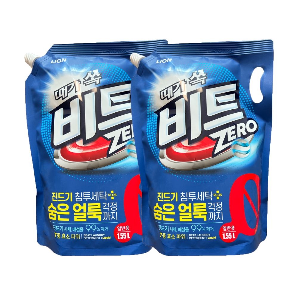 [오늘출발] 비트 제로 액체세제 일반용 리필 1.55L x 2개