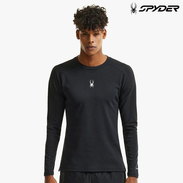 스파이더 공용 러닝 프로웹 롱 슬리브 티셔츠 SPHFCNRL231UBLK F7G2H9J4 B7C2D9E4 (090)